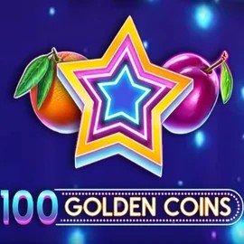 100 Golden Coins online game logo by Amusnet Interactive on draculascasino.com