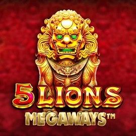 5 Lions Megaways slot visual from Pragmatic Play available on draculascasino.com
