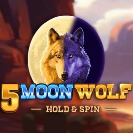 Slots logo of 5 Moon Wolf from Apparat Gaming at Dracula Casino