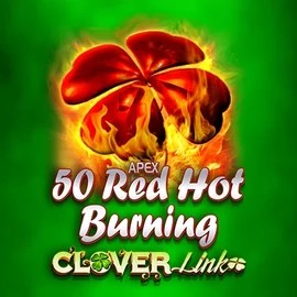 50 Red Hot Burning Clover Links logo – Slots by Novomatic at Dracula Casino