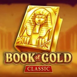 Book of Gold Classic slot logo by Playson at Dracula Casino