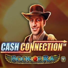 Cash Connection Book Of Ra slot logo by Novomatic at Dracula Casino