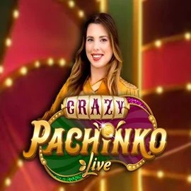 Crazy Pachinko logo by Evolution at Dracula Casino
