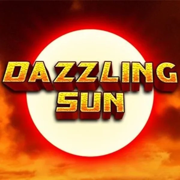 Dazzling Sun slot logo by Win Studios at Dracula Casino
