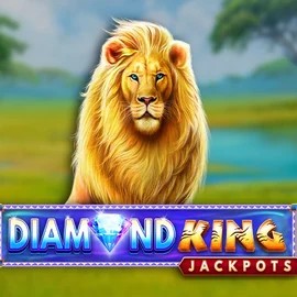 Diamond King Jackpots by SpinPlay Games, showcased at draculascasino.com – game logo