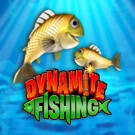 Dynamite Fishing slot logo by Inspired Gaming at Dracula Casino