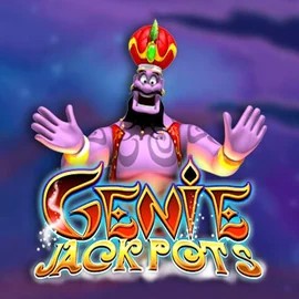 Enjoy Genie Jackpots by Blueprint Gaming – logo hosted on draculascasino.com