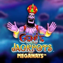 Genie Jackpots Megaways slot visual from Blueprint Gaming available on draculascasino.com