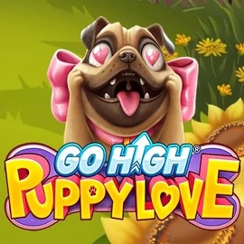 Go High Puppy Love by RubyPlay, showcased at draculascasino.com – game logo