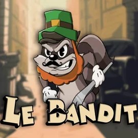 Le Bandit slot logo by Hacksaw Gaming at Dracula Casino