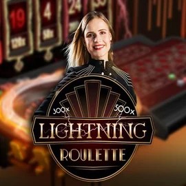Lightning Roulette game by Evolution – logo hosted on Dracula Casino