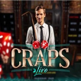 Live Craps by Evolution, showcased at draculascasino.com – game logo