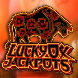 Official Jackpots logo: Lucky Ox Jackpots by Rival at Dracula Casino