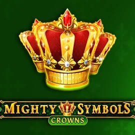 Mighty Symbols Crowns slot logo by Wazdan at Dracula Casino