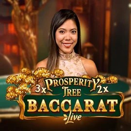 Prosperity Tree Baccarat by Evolution, showcased at draculascasino.com – game logo