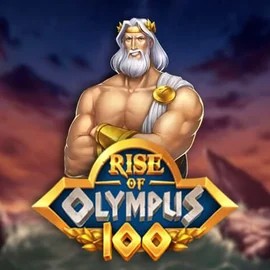 Rise of Olympus 100 game by Play'n GO – logo hosted on Dracula Casino