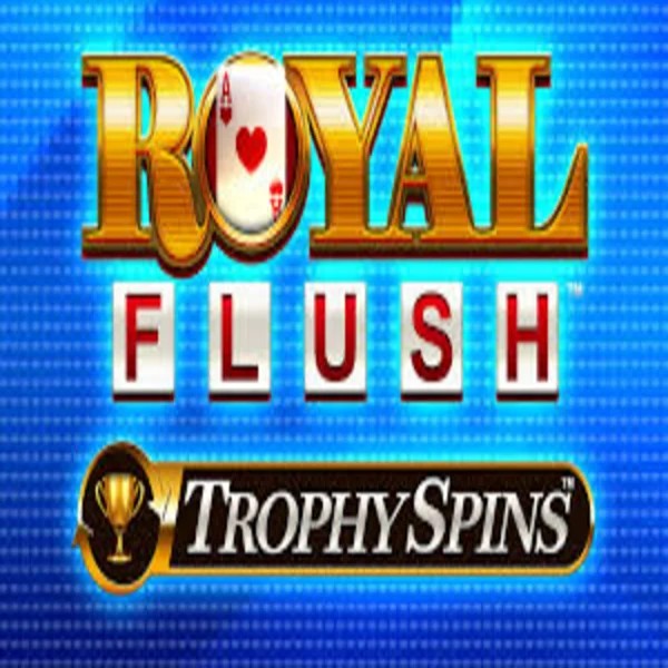 Royal Flush Trophy Spins game by Greentube – logo hosted on Dracula Casino