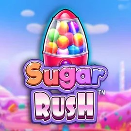 Sugar Rush game by Pragmatic Play – logo hosted on Dracula Casino