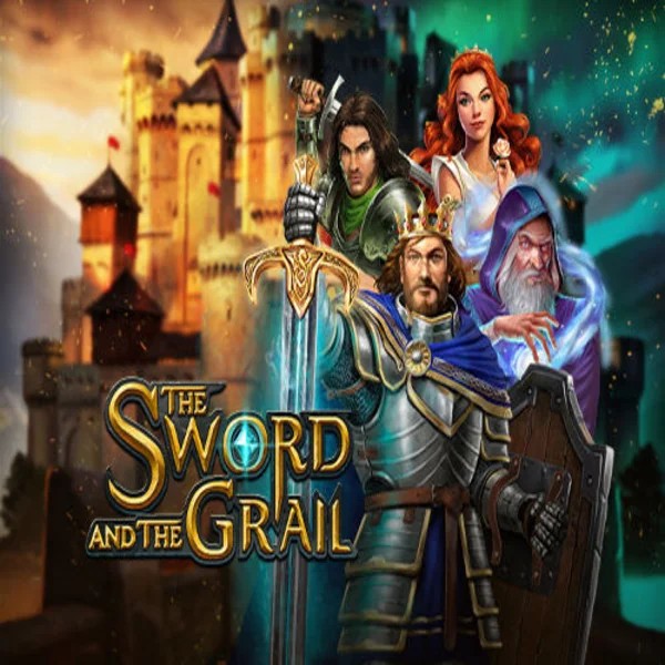 The Sword and the Grail logo – Slots by Play'n GO at Dracula Casino