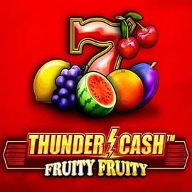 Thunder Cash Fruity Fruity slot visual from Novomatic available on draculascasino.com