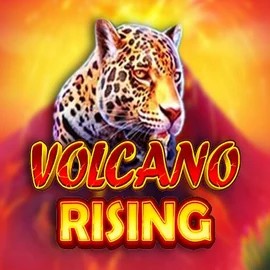 Volcano Rising logo – Slots by RubyPlay at Dracula Casino